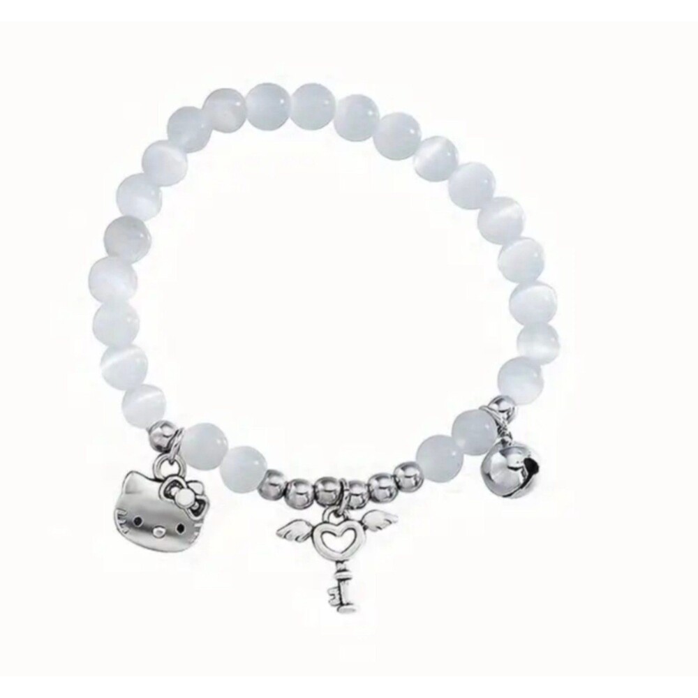 White Hello kitty charm‎ Bracelet